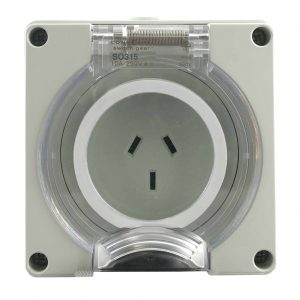 IP66 Socket Outlet 3 Pin 15A 250V AC