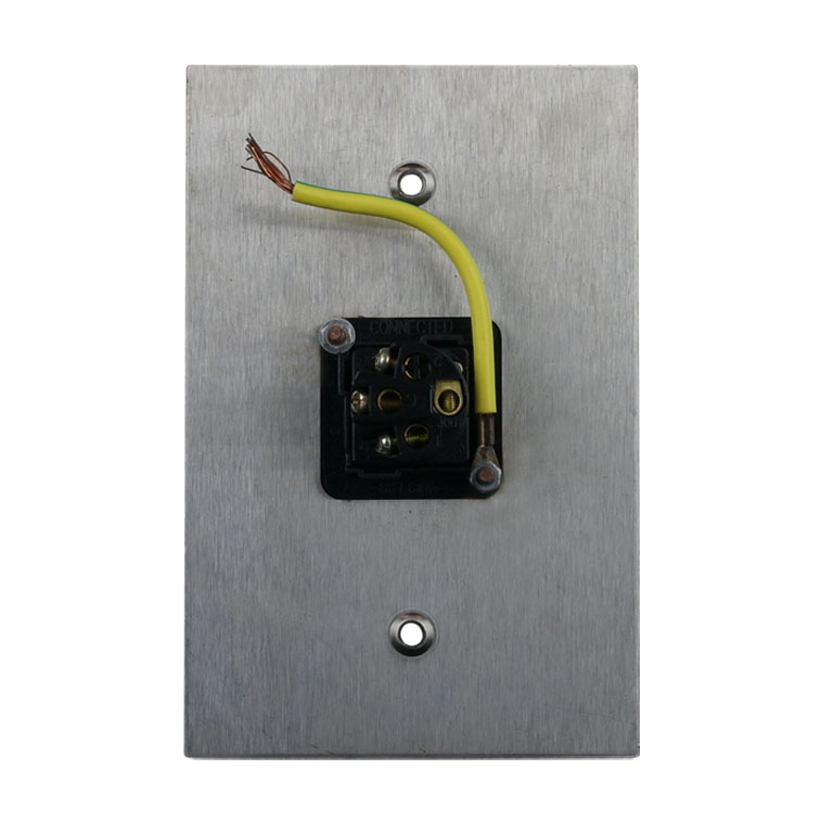 Stainless Steel Light Switch 1 Gang Vertical - BLACK - Image 4