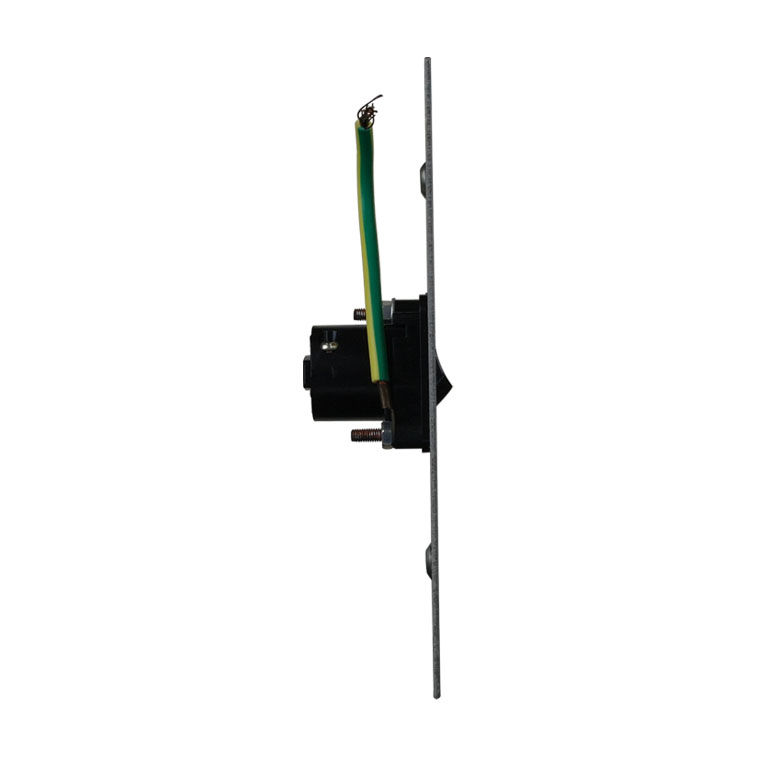 Stainless Steel Light Switch 1 Gang Vertical - BLACK - Image 3