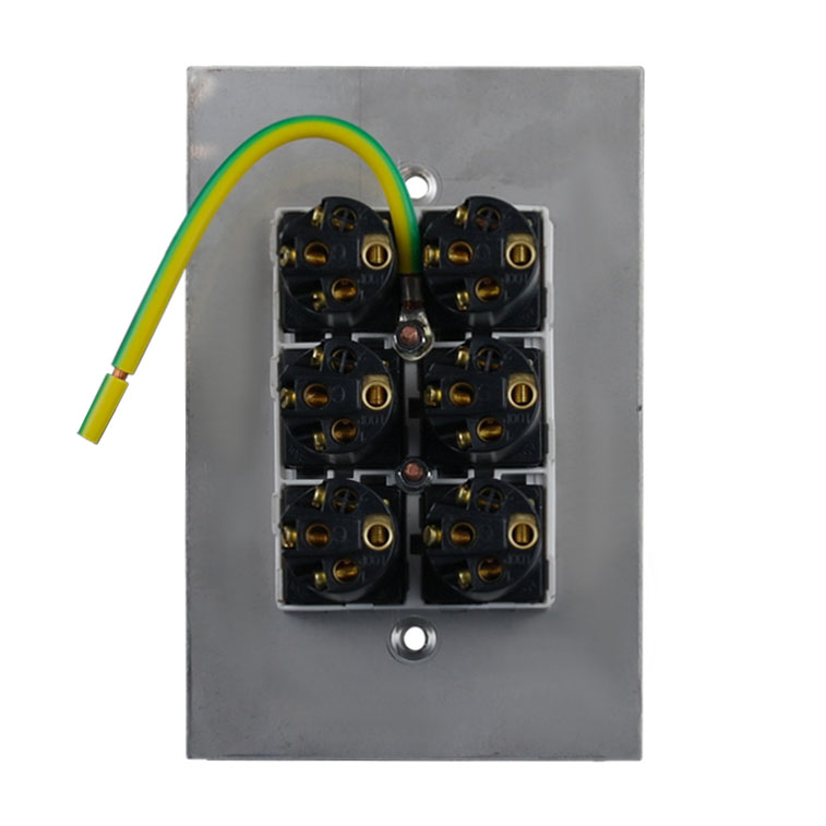 Stainless Steel Light Switch 6 Gang Vertical - Image 4