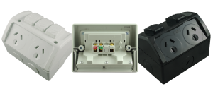 SPLASH Series Double Weatherproof Power Outlet